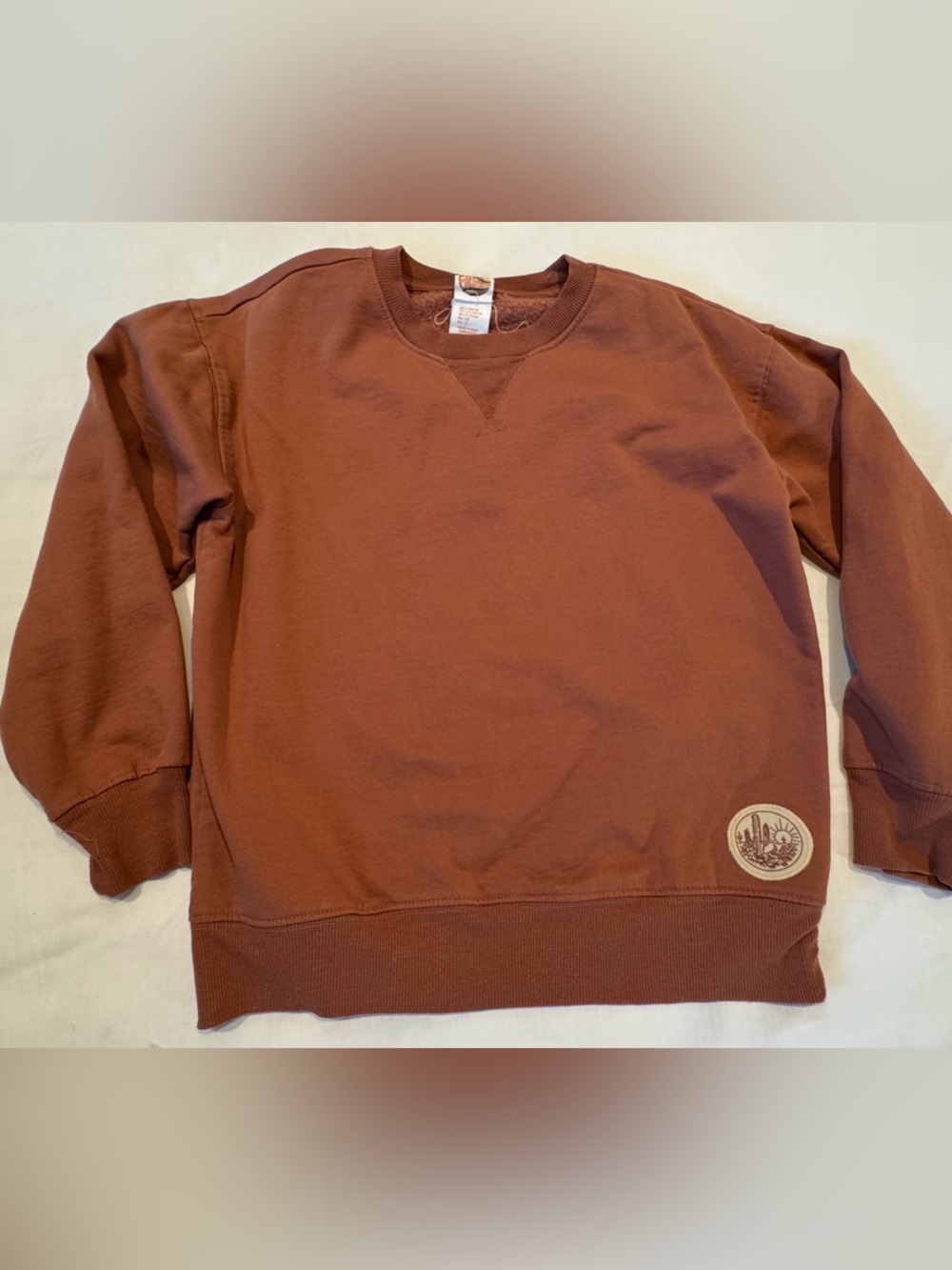 Kids Burnt Orange Crewneck Sweatshirt